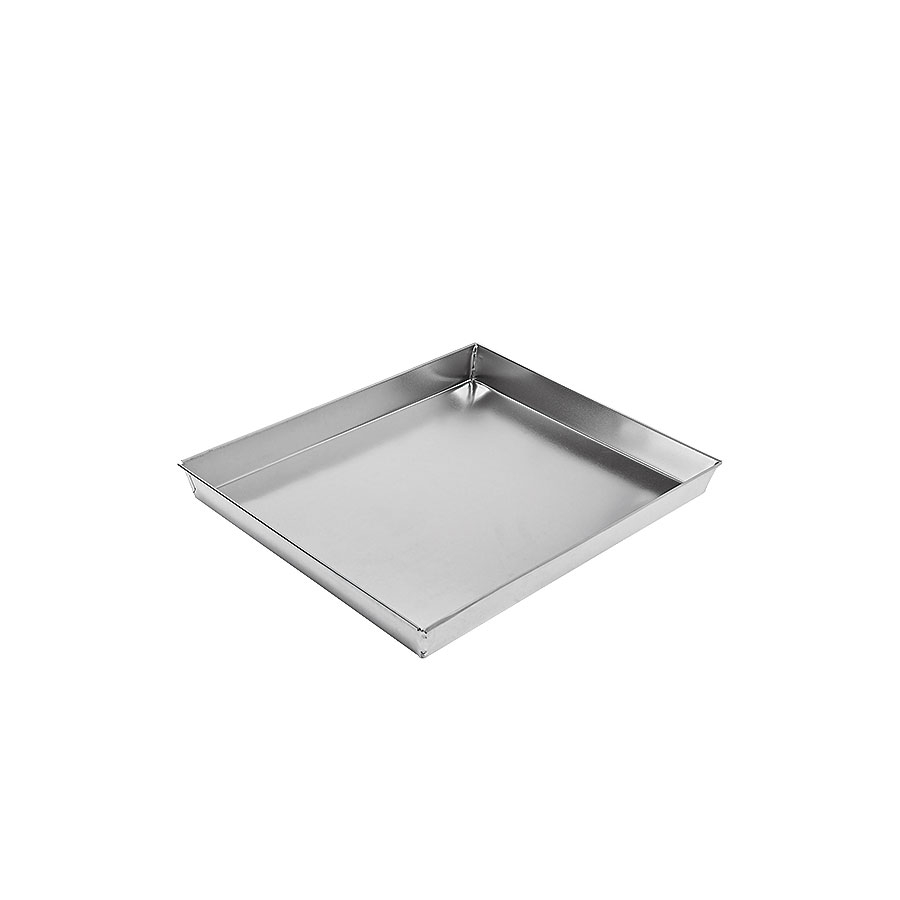 Ateco - Teglia quadrata professionale, 12 x 3 cm