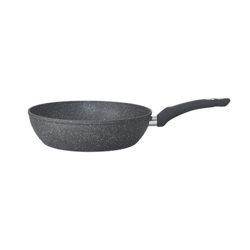 Moneta Professional Stone Padella Alta, Alluminio, Argento